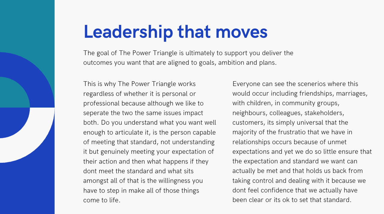 Step by Step Guide - The Power Triangle